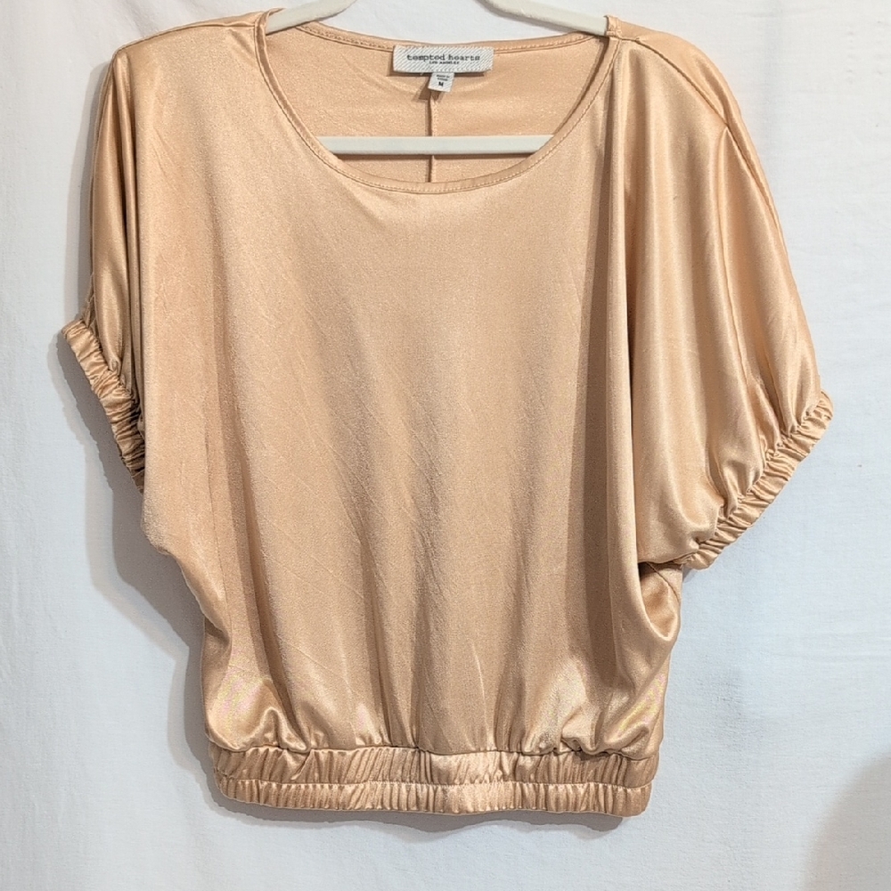 Tempted Hearts Elegant Gold Blouse